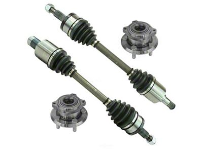 Front CV Axle Shafts with Hub Assemblies (07-15 AWD Charger)