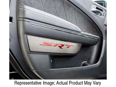 Front Door Badge with SRT Logo; Solid Synergy Green (11-18 Charger)