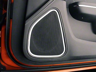 Front Door Speaker Trim; Polished (11-14 Charger)