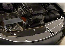 Front Header Plate; Carbon Fiber with Polished Trim (15-18 Charger)