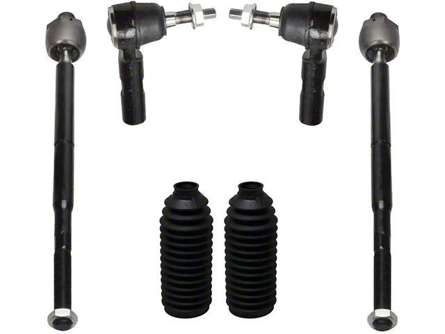 Front Inner and Outer Tie Rods with Tie Rod Boots (06-10 RWD Charger)