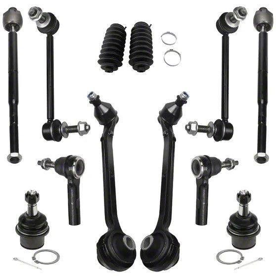 thumbnail image 2 of Detroit Axle 16pc Front End Suspension Kit With Control Arms & Tie Rods For Dodge Charger/Challenger/Chrysler 300 (2011-2014) 2 of 6