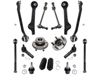 Front Lower Control Arms with Wheel Hub Assemblies and Sway Bar Links (2011 Charger w/o High Performance Suspension)