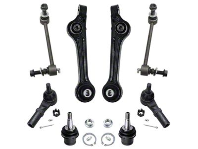 Front Lower Rearward Control Arms with Sway Bar Links (11-14 RWD Charger; 15-19 6.2L HEMI Charger)