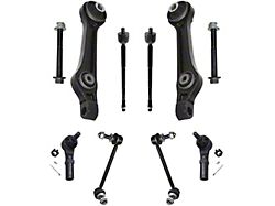 Front Lower Rearward Control Arms with Sway Bar Links and Tie Rods (11-19 RWD Charger w/o Touring Suspension)