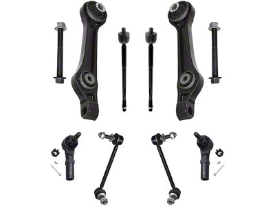 Front Lower Rearward Control Arms with Sway Bar Links and Tie Rods (11-19 RWD Charger w/o Touring Suspension)