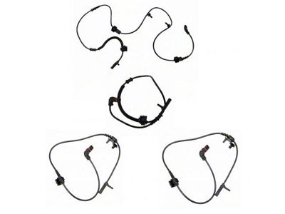 ABS Wheel Speed Sensor Set; Front and Rear (07-10 RWD Charger)