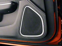Front Speaker Trim Rings; Polished (11-13 Charger)