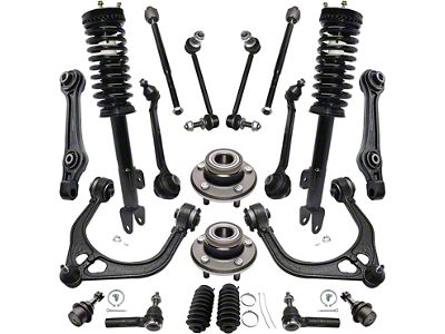 Front Strut and Spring Assemblies with Front Control Arms, Hub Assemblies, Sway Bar Links and Tie Rods (06-10 V6 RWD Charger w/o Performance or Self-Leveling Suspension)