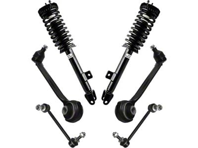 Front Strut and Spring Assemblies with Front Lower Forward Control Arms and Sway Bar Links (06-10 V6 RWD Charger w/o Performance or Self-Leveing Suspension)