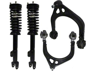 Front Strut and Spring Assemblies with Front Upper Control Arms (06-10 V6 RWD Charger w/o Performance or Self-Leveing Suspension)