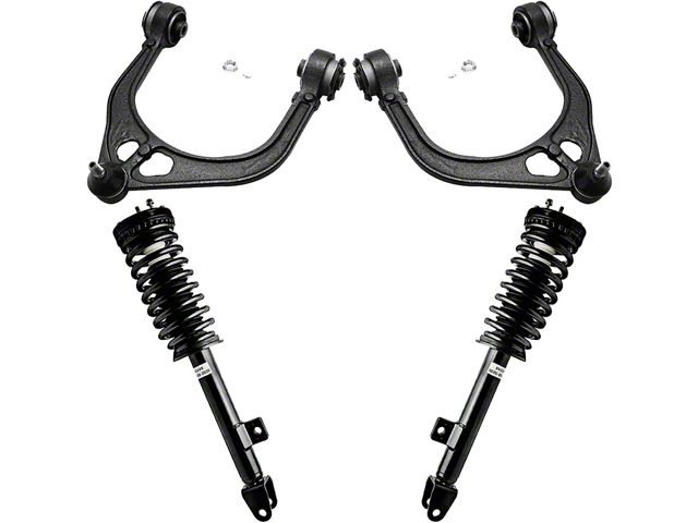 Front Strut and Spring Assemblies with Front Upper Control Arms (06-10 V6 RWD Charger w/o Performance or Self-Leveing Suspension)