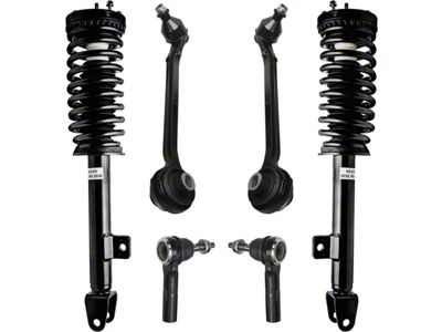 Front Strut and Spring Assemblies with Lower Control Arms and Outer Tie Rods (06-10 V6 RWD Charger w/o Performance or Self-Leveling Suspension)