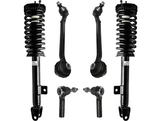 Front Strut and Spring Assemblies with Lower Control Arms and Outer Tie Rods (06-10 V6 RWD Charger w/o Performance or Self-Leveing Suspension)
