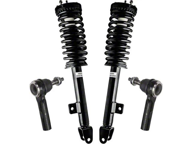 Front Strut and Spring Assemblies with Outer Tie Rods (06-10 V6 RWD Charger w/o Performance or Self-Leveing Suspension)