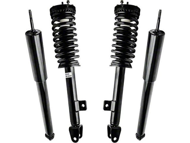 Front Strut and Spring Assemblies with Rear Shocks (06-10 V6 RWD Charger w/o Performance or Self-Leveling Suspension)