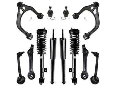 Front Strut and Spring Assemblies with Rear Shocks, Front Control Arms and Ball Joints (06-10 V6 RWD Charger w/o Performance or Self-Leveing Suspension)