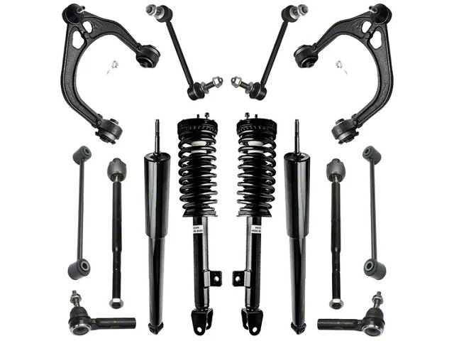 Front Strut and Spring Assemblies with Rear Shocks and Sway Bar Links (06-10 V6 RWD Charger w/o Performance or Self-Leveing Suspension)