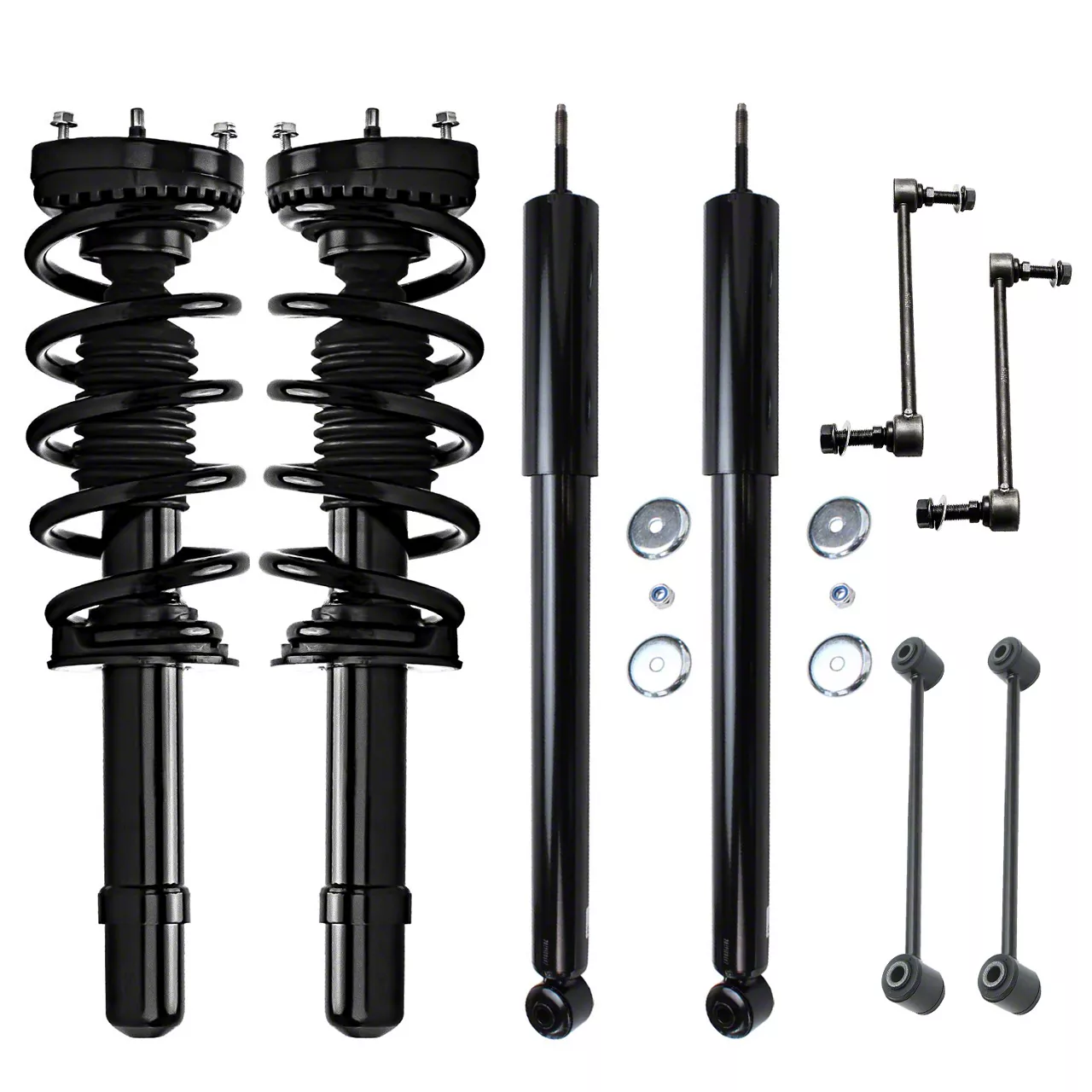 Charger Hook Spring Charger Front Strut and Spring Assemblies with Rear Shocks and Sway Bar ...