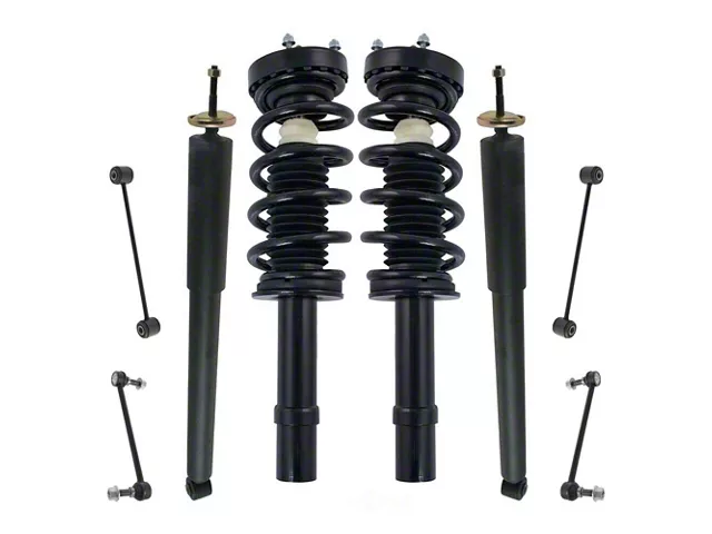 Front Strut and Spring Assemblies with Rear Shocks and Sway Bar Links (12-17 5.7L HEMI AWD Charger)