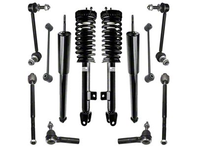 Front Strut and Spring Assemblies with Rear Shocks, Sway Bar Links and Tie Rods (06-10 V6 RWD Charger w/o Performance or Self-Leveing Suspension)
