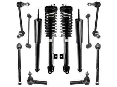Front Strut and Spring Assemblies with Rear Shocks, Sway Bar Links and Tie Rods (06-10 V6 RWD Charger w/o Performance or Self-Leveing Suspension)