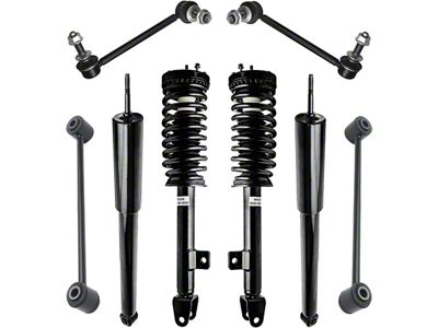 Front Strut and Spring Assemblies with Sway Bar Links (06-10 V6 RWD Charger w/o Performance or Self-Leveling Suspension)