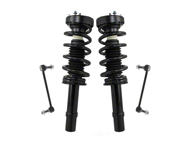 Front Strut and Spring Assemblies with Sway Bar Links (12-17 5.7L HEMI AWD Charger)