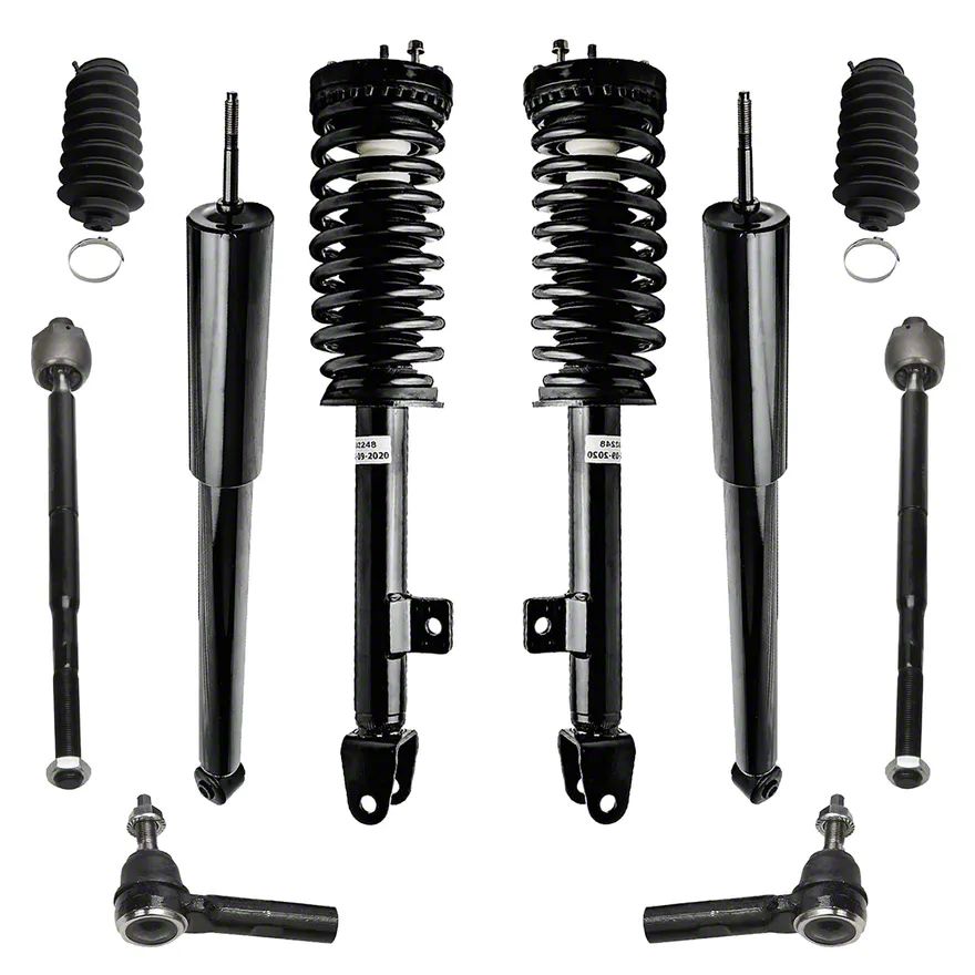 Charger Front Strut and Spring Assemblies with Tie Rods (0610 V6 RWD