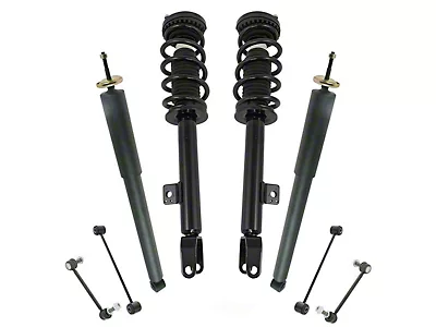 Front Strut Coil Spring Control Arm Kit - 18 Piece - 2006-2010 Dodge Charger RWD (without Police Package, without Sport Suspension) - TRQ Front Strut Coil Spring Control Arm Kit - 18 Piece - 2006-2010 Dodge Charger RWD (without Police Package, without Sport Suspension) - TRQ