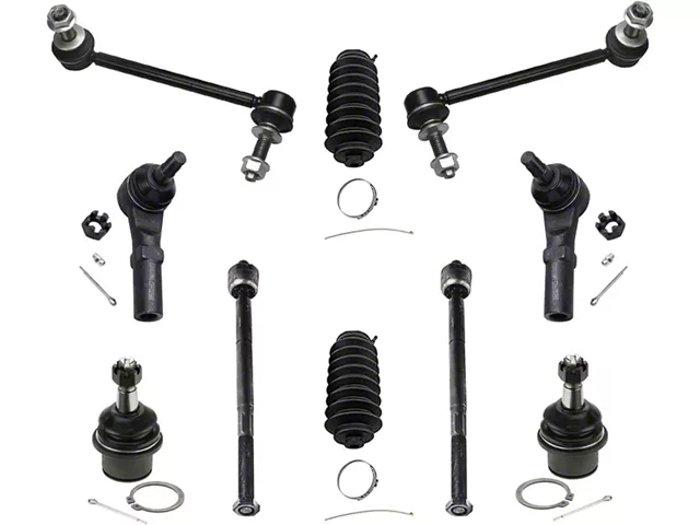 Front Sway Bar Links with Lower Ball Joints and Tie Rods (11-14 RWD Charger; 15-19 6.2L HEMI Charger)