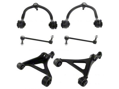 Front Upper and Lower Control Arms with Front Sway Bar Links (12-18 AWD Charger)