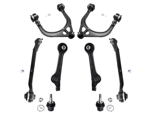 Front Upper and Lower Control Arms with Lower Ball Joints (11-19 RWD Charger w/o High Performance Suspension)