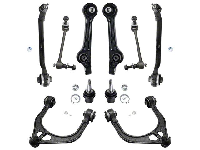 Front Upper and Lower Control Arms with Sway Bar Links (11-19 RWD Charger w/o High Performance Suspension)