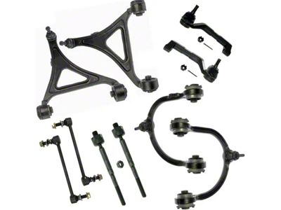Front Upper and Lower Control Arms with Sway Bar Links and Tie Rods (07-10 AWD Charger)