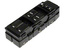 Front Window Switch 6-Button; Driver Side (06-10 Charger w/ One Touch Up & Down)