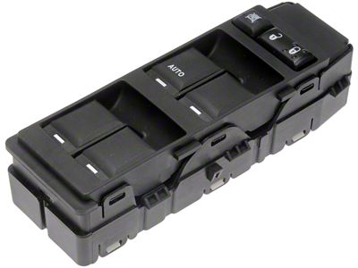 Front Window Switch 6-Button; Driver Side (07-10 Charger)
