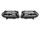 Full LED Headlights with LED Light Bar; Black Housing; Clear Lens (15-23 Charger w/ Factory Halogen Headlights)