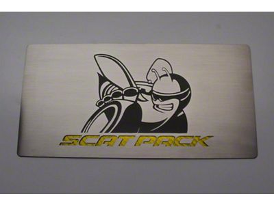 Fuse Box Cover Plate with Etched Super Bee Logo (15-19 Charger Scat Pack)