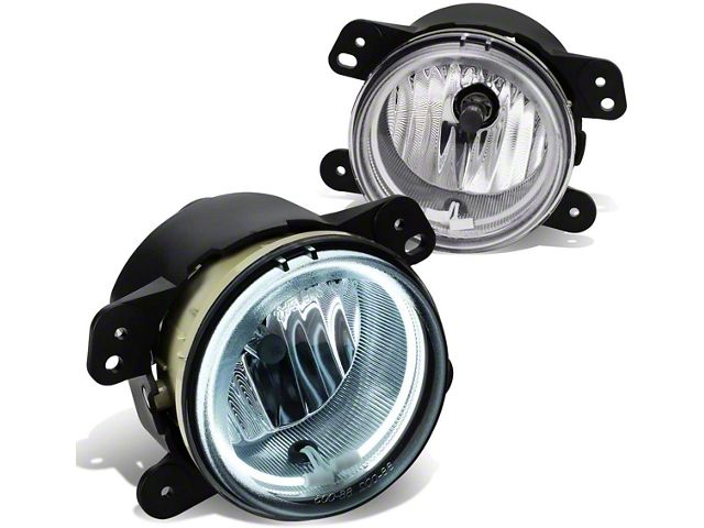 Halo Fog Lights; Clear (11-14 Charger)