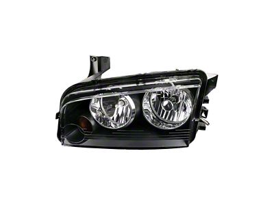 Headlights Depot Halogen Headlight; Driver Side (06-10 Charger)