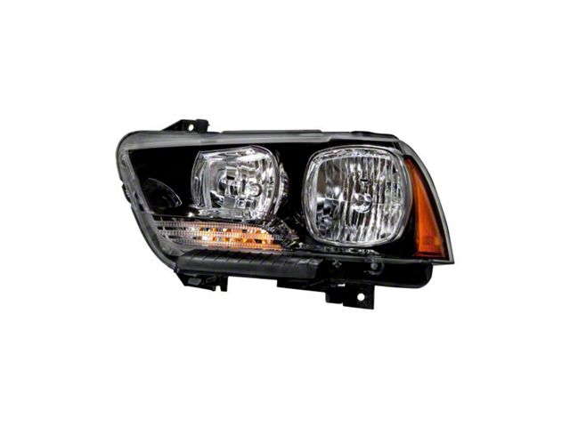 Headlights Depot Halogen Headlight; Driver Side (11-14 Charger)