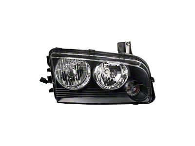 Headlights Depot Halogen Headlight; Passenger Side (06-07 Charger)