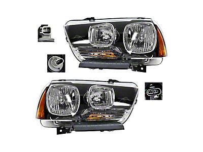 2014 Dodge Charger Rt Headlights Jet Black Projector Headlights Pair For 2011-2014 Dodge Charger - LED Tubes, DOT/SAE Approved 2011-2014 Charger LED Headlights - Foto 8