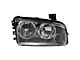 Halogen Headlights; Chrome Housing; Clear Lens (07-10 Charger w/ Factory Halogen Headlights)