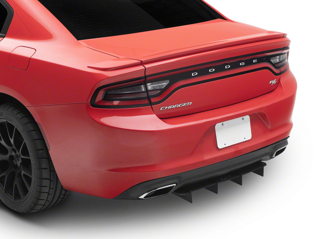 Charger HDPE Rear Diffuser V2; Matte Black (15-23 Charger) - Free Shipping