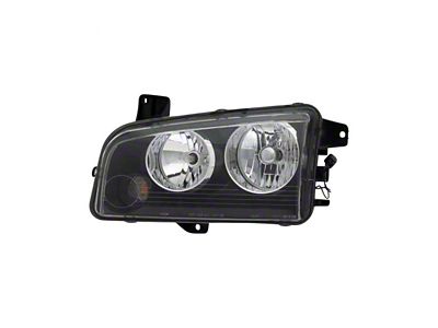 Replacement Halogen Headlight; Driver Side (06-07 Charger w/ Factory Halogen Headlights)