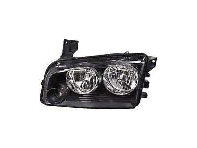 OE Certified Replacement Headlight Combination Assembly; Driver Side (07-10 Charger w/ Factory Halogen Headlights)
