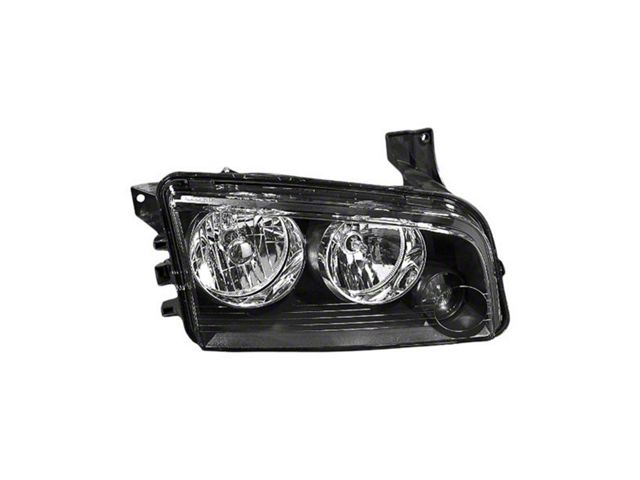 CAPA Replacement Headlight Combination Assembly; Passenger Side (08-10 Charger w/ Factory Halogen Headlights)