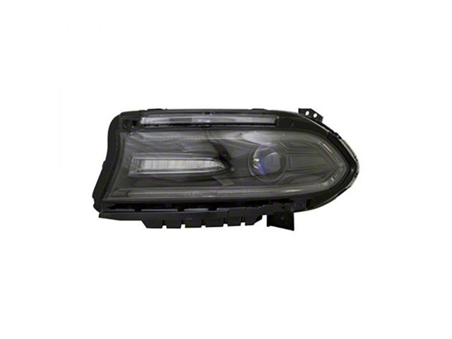 CAPA Replacement Halogen Headlight; Driver Side (16-19 Charger w/ Factory Halogen Headlights)